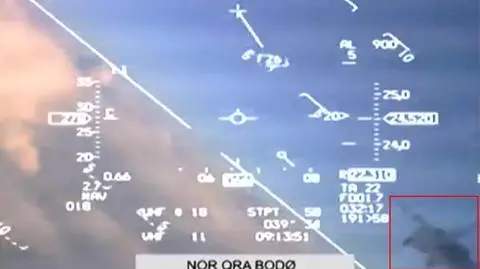 Rosyjski MiG-31 pojawił się na chwilę przed norweskim F-16