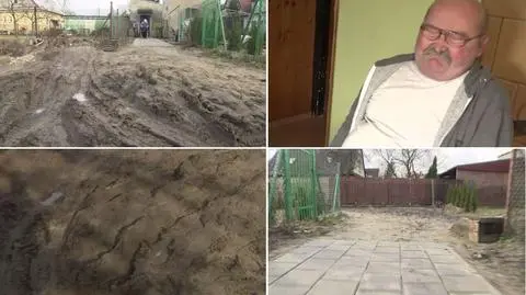 Miasto zbudowało chodnik, który urywa się w błocie