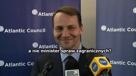 Radosław Sikorski w USA