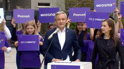 Robert Biedroń w Poznaniu