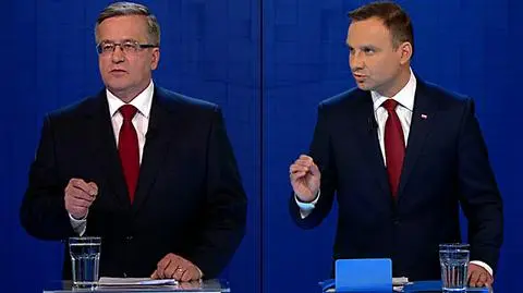 Debata Komorowskiego i Dudy w TVN. #czasdecyzji