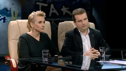 Joanna Scheuring-Wielgus i Jacek Wilk w Tak Jest