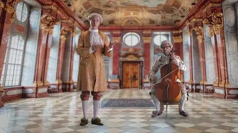 Michał Wójcik i Maciej Łubieński, autorzy filmu "Noc w galerii"