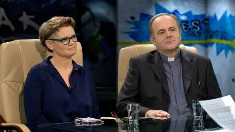Magdalena Chrzczonowicz i ks. Andrzej Kobyliński w Tak Jest