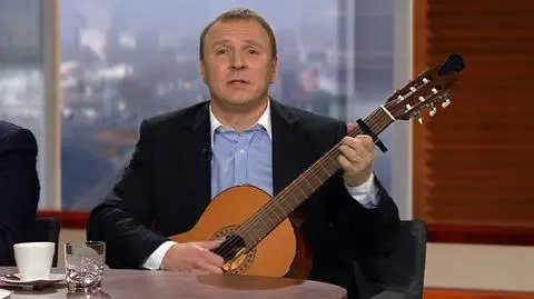 Jacek Kurski gra utwór Gintrowskiego "Ornamentatorzy"