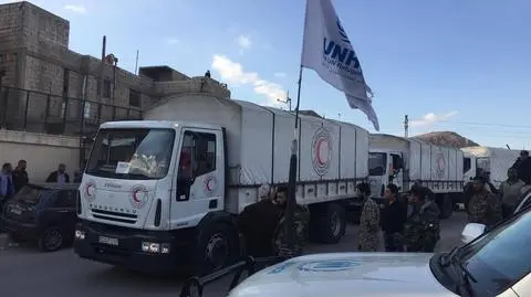 Pomoc humanitarna dociera do Syrii