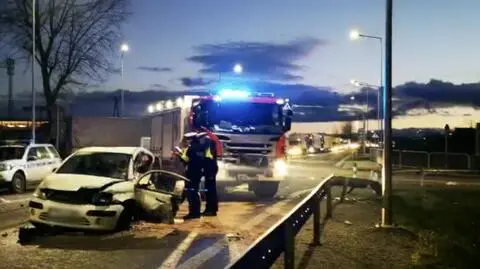 Niemowlę zginęło w wypadku na drodze krajowej nr 8