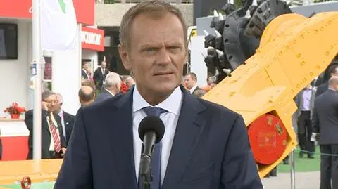 Donald Tusk podczas wtorkowej konferencji prasowej