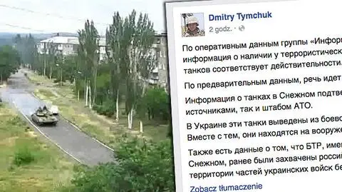 MSW Ukrainy potwierdza: z Rosji wjeżdżają do Donbasu czołgi i wozy pancerne