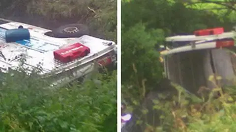 3 osoby zginęły, 3 ranne 
Bus wpadł do rzeki