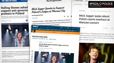 Mick Jagger na koncercie w Warszawie