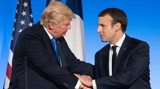 Trump odwiedził Francję w lipcu 2017 roku (nagranie archiwalne)