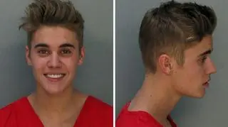 Justin Bieber na zdjęciu policyjnym podczas aresztowania