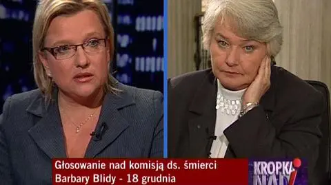 Łybacka: Odpowiedzialne za śmierć Blidy jest ABW