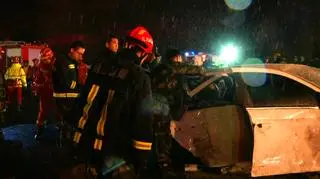 Karambol na chińskiej autostradzie 
