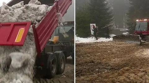 Jakuszyce ratują Puchar Świata. "Zwozimy i dosypujemy śnieg na trasy"