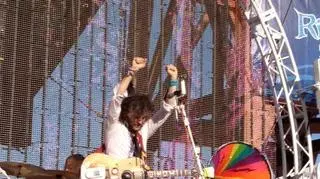 Na scenie wokalista The Flaming Lips - Wayne Coyne