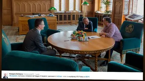 Grzegorz Schetyna spotkał się z Viktorem Orbanem
