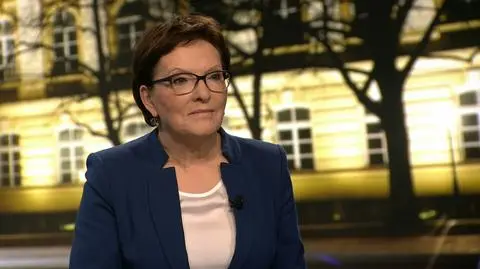 Ewa Kopacz była gościem "Faktów po Faktach" w tvn24.