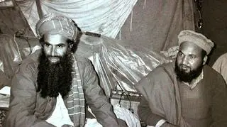 Abdul Rasul Sayyaf (z lewej) w latach 80-tych szkolił afgańskich bojowników