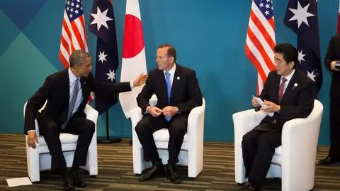 Obama w rozmowie z przywódcami Australii i Japonii