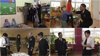 Amerykańscy żołnierze w szkole