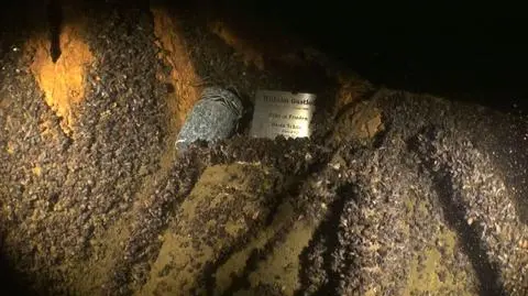 Prochy złożone na wraku