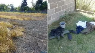 89-latek utknął na płonącym polu
