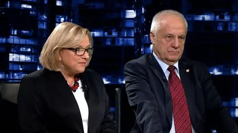 Beata Kempa i Stefan Niesiołowski w "Kropce nad i"