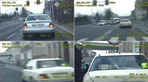 Pirat drogowy przyłapany na gorącym uczynku. Przejechał na czerwonym