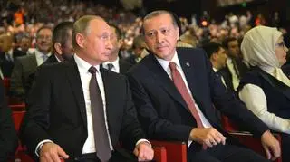 Władimir Putin i Recep Tayyip Erdogan na kongresie energetycznym w Stambule