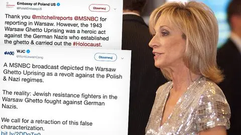 Reporterka Andrea Mitchell o powstaniu w getcie. Reakcja polskiej ambasady i IPN