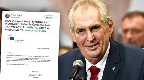 Milosz Zeman wybrany na drugą kadencję (materiał "Faktów" TVN z 27 stycznia)