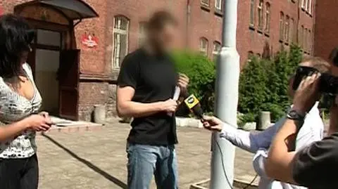 Robert B. po wyjściu z aresztu