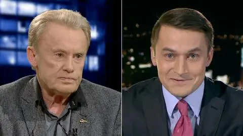 Daniel Olbrychski i Piotr Guział w "Kropce nad i"