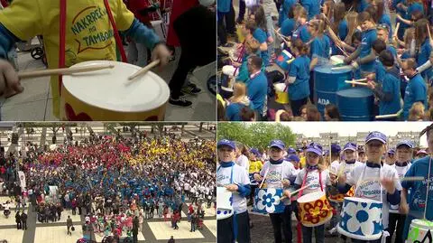 Tamborrada w centrum Wrocławia