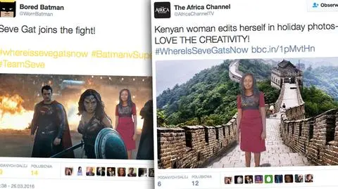 Wyjątkowo słabe fotomontaże. Tak Kenijka podbiła internet