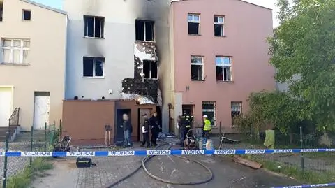 Tczew: pożar kamienicy. Nie żyją dwie osoby, 9 trafiło do szpitala