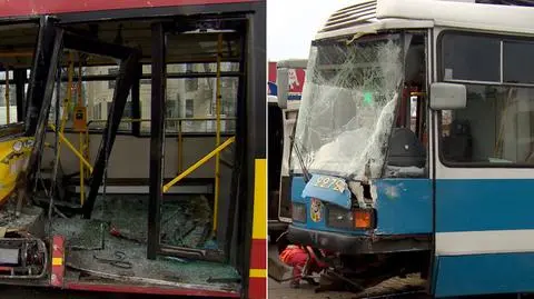 Zderzenie autobusu z tramwajem we Wrocławiu