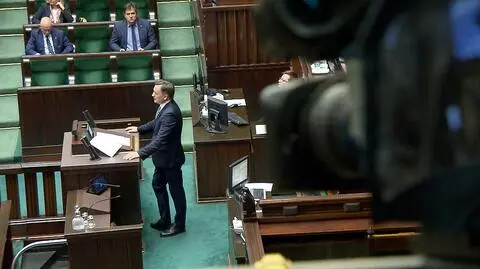 Minister of Justice Zbigniew Ziobro speaks in the Sejm