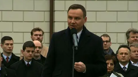 Prezydent podczas spotkania w Otwocku