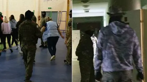 The simulated attack on school in Barczewo left many students terrified