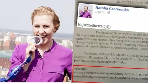 Natalia Czerwonka może wrócić do treningów