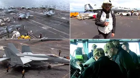 USS Abraham Lincoln płynie na Bliski Wschód