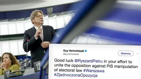 Verhofstadt ostro skrytykował rząd w Warszawie w czasie ostatniej debaty w PE