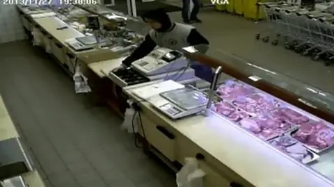 Ukradli 900 złotych z mięsnego. Nagrał ich monitoring