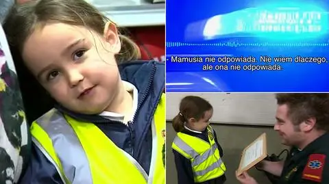 4-latka uratowała mamę. Ratownicy są pod wrażeniem