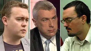 Nisztor (z lewej) spotkał się z Giertychem ws. książki o Kulczyku. W rozmowie brał też udział Piński.