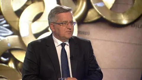 Bronisław Komorowski był gościem "Faktów po Faktach" 