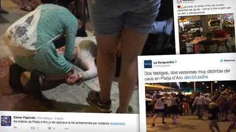 Flash mob w Platja d'Aro. Panika wśród turystów